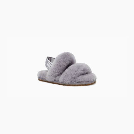 UGG Oh Yeah Grey Slippers for Toddlers (OVDG13682)